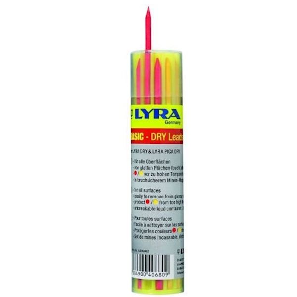 Navulling Lyra Dry Profi 12st. (zwart/rood/geel)